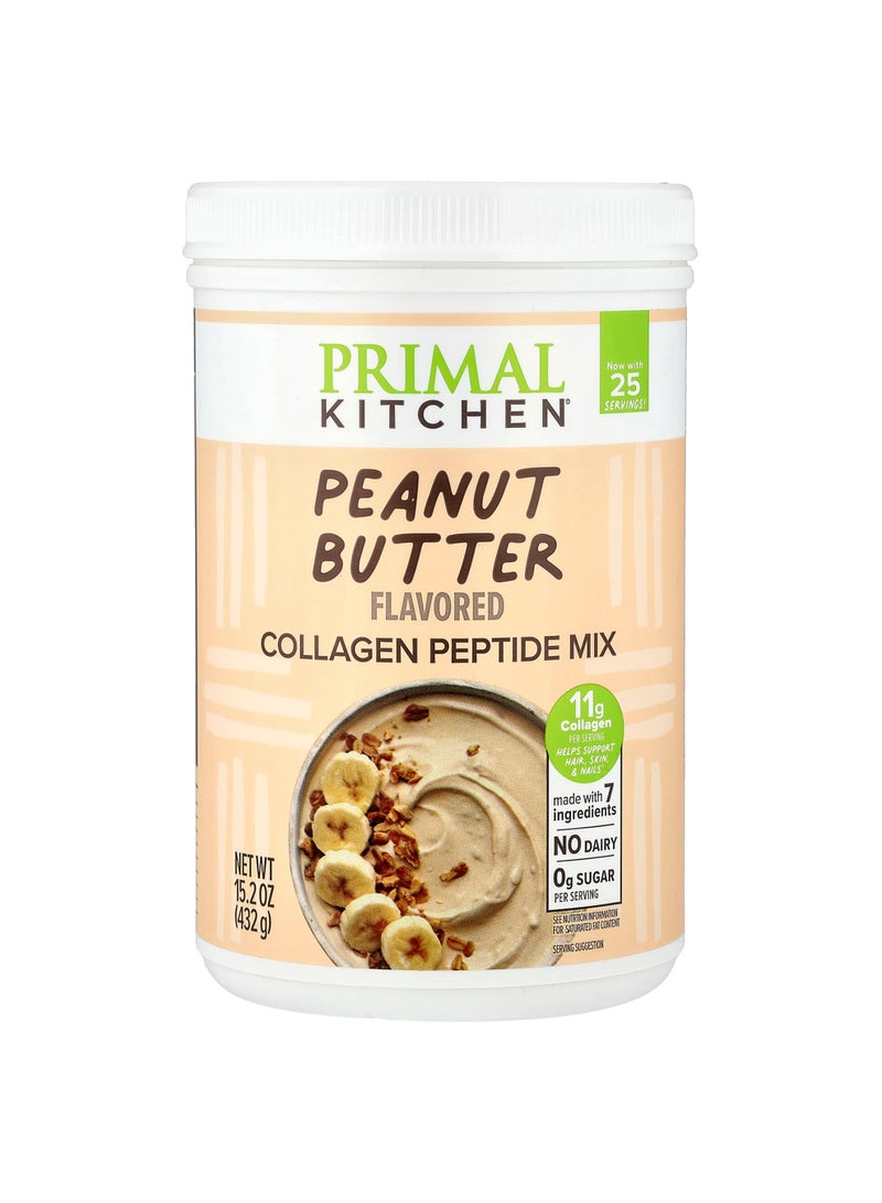 Collagen Peptide Mix, Peanut Butter, 15.2 oz (432 g)